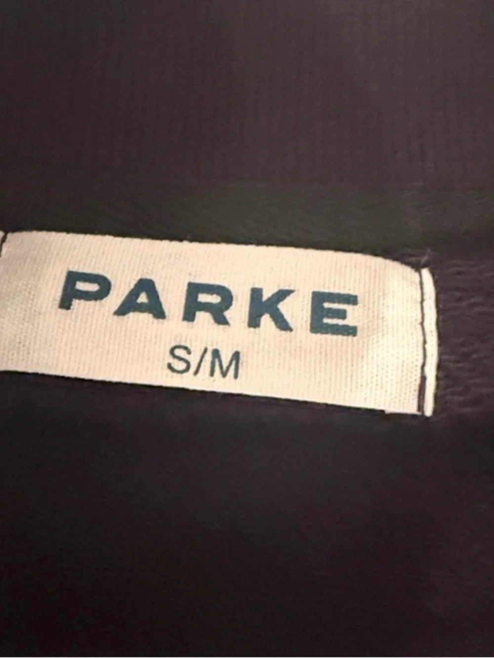 Parke Polka Dot Crewneck Sweater with Varsity Lettering - Black
